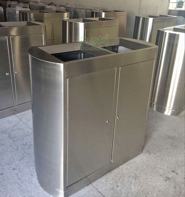 不銹鋼室內分類環(huán)保垃圾桶生產(chǎn)圖
