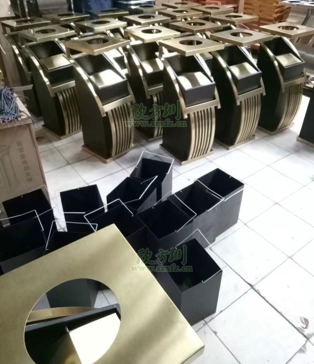 高檔鍍鈦新概念座地?zé)熁彝靶婪桔诠S生產(chǎn)圖