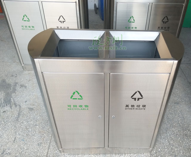 不銹鋼室內分類環(huán)保垃圾桶生產(chǎn)圖